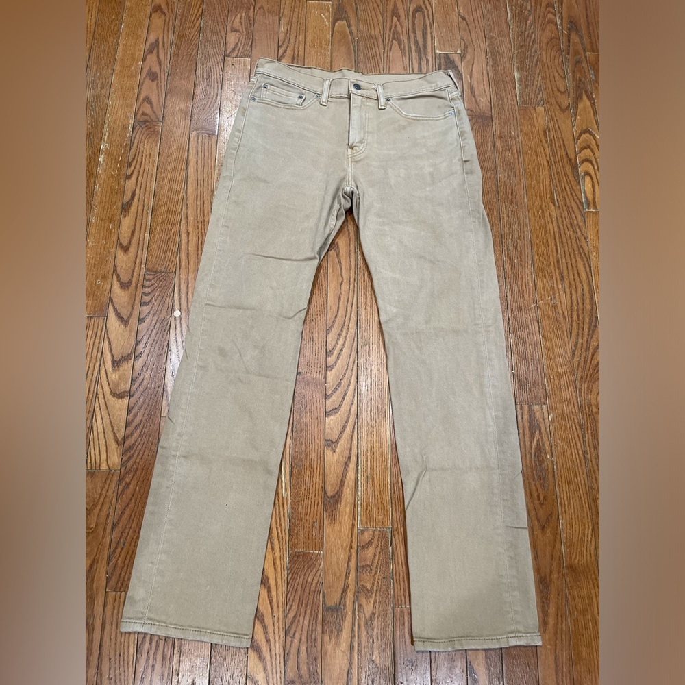 Levi’s Wrangler Men's Khaki Straight Jeans - Picture 16 of 16
